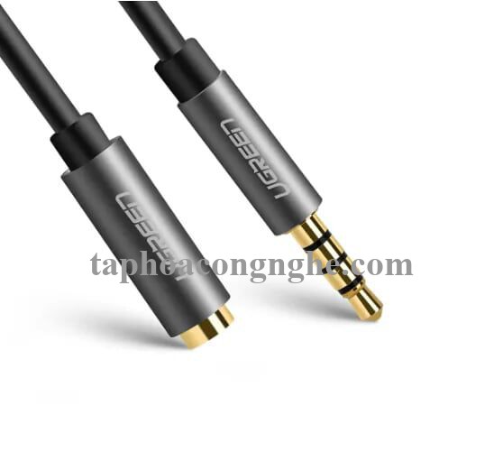 Ugreen 30746 20CM màu Đen Cáp âm thanh 3.5mm nối dài 30746 30030746